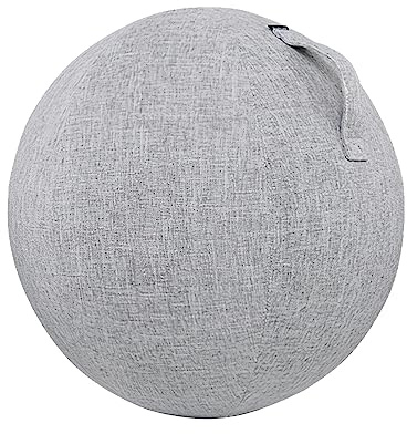 Copertura per pallone da seduta, 65 cm, colore grigio chiaro, per palloni da ginnastica, per palloni da fitness, pilates, yoga, palla da ufficio