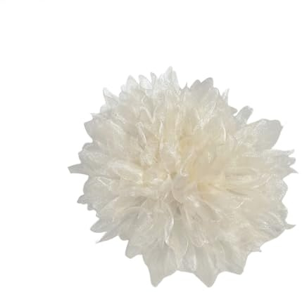 Asudaro Blumen Brosche Ansteckblume,1/4 Stück Handgefertigte große Blumenbrosche aus Stoff Große Anstecknadel aus Stoff Retro Ansteckblume für Damen, Broschenzubehör