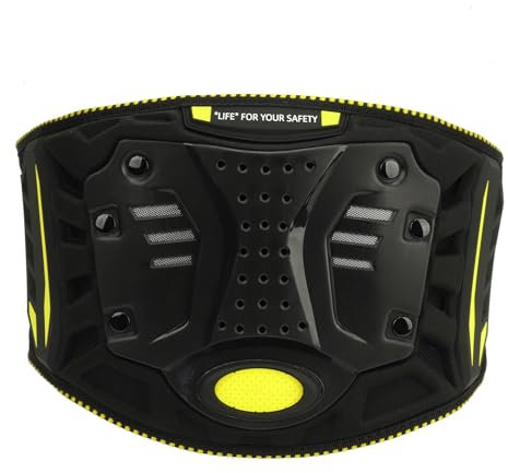 Klanata Cinturón renal para Motocross Resistente a los Impactos, Soporte Protector para la Espalda para conducción Todoterreno, 80 x 100 cm, 31,5 x 39,4 Pulgadas con Ajuste (Large)