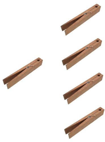 MAGICLULU 5 Pezzi Di Mollette Da Bucato in Legno Per Asciugamani Grandi Mollette Da Bucato in Legno Per Il Bagno Mollette Da Bucato Giganti Per Ferramenta
