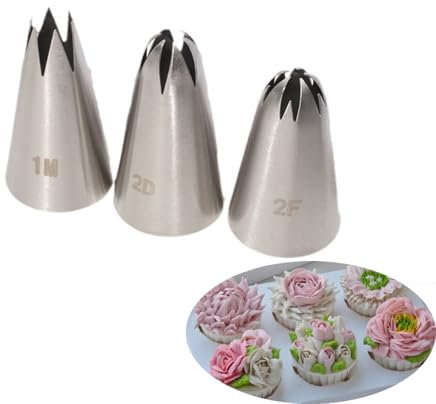 1M 2D 2F Nahtlose Edelstahl Große Spritztüllen DIY Zuckerguss Düse Werkzeug für Cupcakes 2D Spritztülle 1m Spritztülle