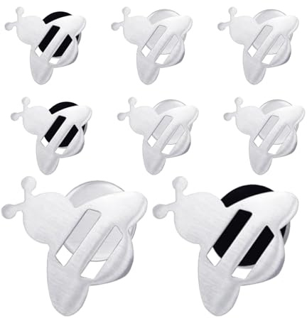 GisWell 8 Stück Tischdeckenbeschwerer Magnetisch für Draußen, Tischdecken Beschwerer Draußen, Tischtuchbeschwerer Extra Schwer Biene für Outdoor Camping Hochzeit Garten