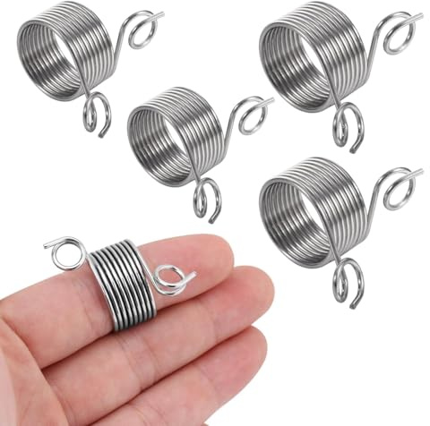 Set di 4 supporti per dita, in acciaio inox, pratici maglioni, per lavori a maglia, per lavori a maglia