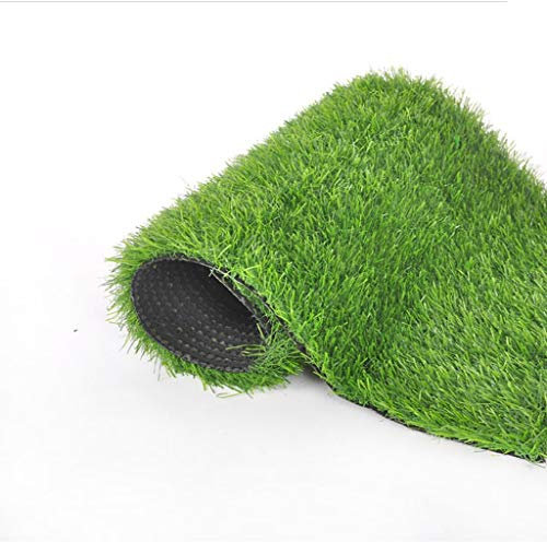 QNDUGJFER Césped Artificial, césped de plástico Verde, césped de simulación de césped de Resorte encriptado de 35 mm, Artificial, Patio al Aire Libre, decoración de Bodas (tamaño: 2x2 m)