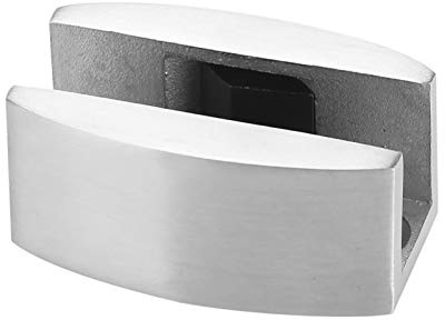 304 Guide du Fond de Porte de Douche en Acier Inoxydable - Support de Sol Réglable pour les Portes de Verre Coulissantes Cadre, le Stabilisateur Anti-lobble et D'alignement