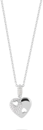JETTE Damen-Kette 925er Silber, recycelt Zirkonia