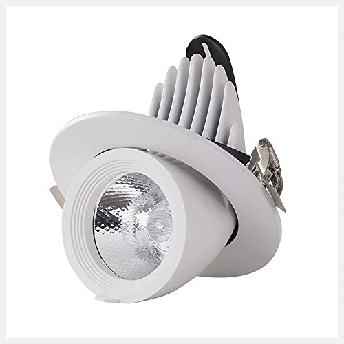 Foco LED Empotrado de Techo, luz empotrada, lámpara de Techo direccional giratoria, lámpara de Acento, Foco de Techo para galería, Pasillo, Sala de Estar