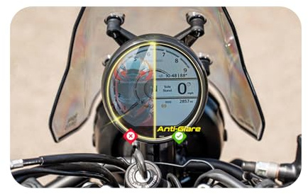 IPG Anti-Glare Made for Royal Enfield 2024 Guerrilla 450 (Dash/Flash) - 2023-2025 Himalayan 450 4 Speedometer Dashboard Display Matte Finish Screen Protector Film, Perfect for Outdoor Use for GuerrillaAn.Gl