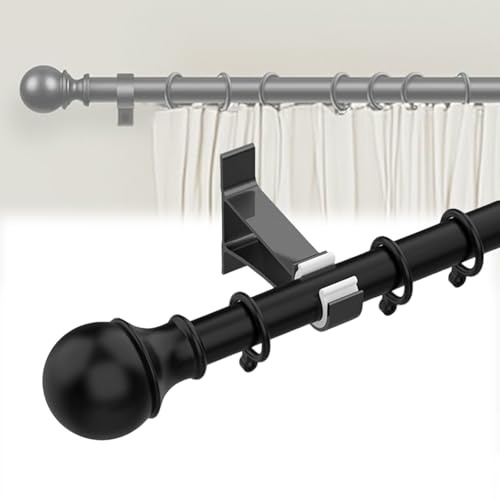 Riel de cortina de aluminio de 1 carril de 50 cm y 600 cm, montaje en techo para cortinas correderas, ideal para cortinas y cortinas (lado A 2,1 m, 2,1 m, 209,8 cm)