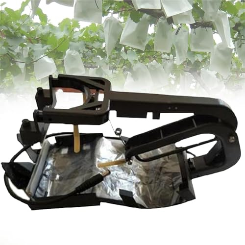 Genérico Ensacadora inalámbrica for Agricultores, for árboles frutales, automática, Incluye 500 Bolsas de Film for granadas, Kiwis, Peras, Limones y Manzanas de más de 1,5 cm.