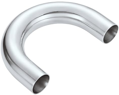 304 Edelstahl-Rohrbogen, 180°-Winkel, polierte Oberfläche, U-Bogen-Rohrverbinder, 1 Stück(51mm x 1.5mm)