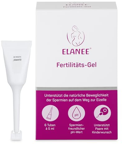 ELANEE Fertilitäts-Gel, bei Kinderwunsch, pH 6-8, 6 Einmal-Applikatoren | Medizinprodukt: Zur Unterstützung der natürlichen Beweglichkeit der Spermien auf dem Weg zur Eizelle | spermienfreundlich