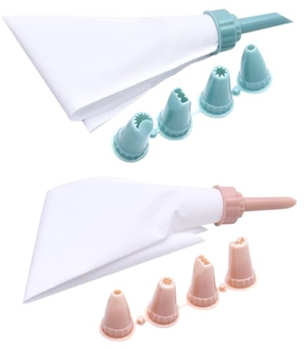 FOMIYES 2 Set Sacchetti da Pasticcere Riutilizzabili in Pp Flessibili e Pratici per Decorare Torte e Modellare Biscotti Tasca da Pasticcere per Uso Fai da Te Colore Casuale