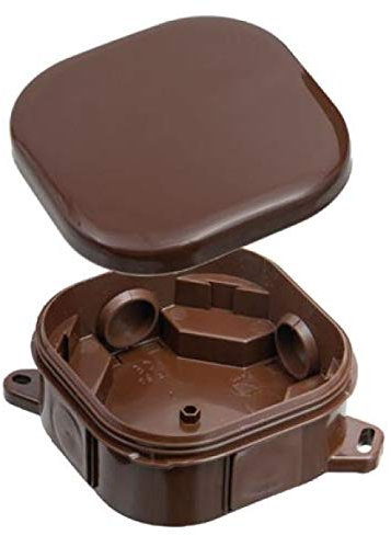 Caja de derivación, IP54, marrón, 92 x 92 x 44