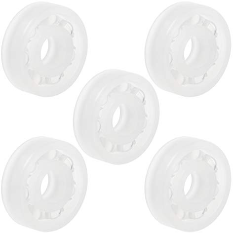 uxcell 608 PP Plastic Bearings 8x22x7mm Glass Ball Nylon Cage Pack of 5