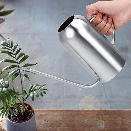Jeffergarden 1.5L Edelstahl Gießkanne Sukkulenten Pflanzen Langer Auslauf Gießkanne Garten Blume Gießwerkzeug Zimmerpflanzen