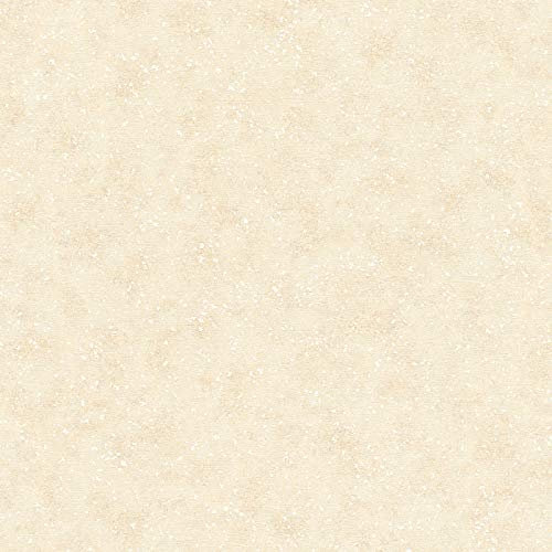 Papier peint beige crème uni | Tapisserie murale beige style baroque | Papiers peints beige crème intissé idéal pour chambre