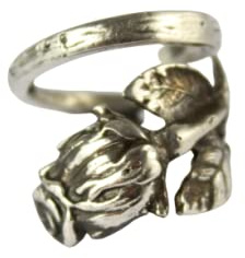 Silber 800er Rosen Besteckschmuck Ring, ca. 55 (17,7) Ring aus Besteck