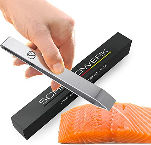 SCHMIEDWERK Grätenzange | Grätenpinzette in Profi-Qualität | Fischzange aus Edelstahl zum Entgräten