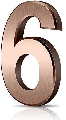 Vicloon Numero Civico, Numero Civico Segnale in ABS Acrilico, 3D Moderna Porta Numeri Segnaletica Targa Numeri Indirizzo Di Casa, 3 Pollici (7.5cm), Galleggiante Aspetto E Facile Da Installare