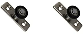 Bodenführung Boden Rollenführung für Holzschiebetür Führungsrolle mit Kugellager Rolle Schiebetürbeschlag Zubehör für Schiebetür 50x15x18mm 2 Stück