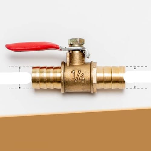 1/8 1/4'' 3/8'' 1/2'' Kleines Kugelventil aus Messing Gewinde Messing Ventilverbinder Gelenk Kupferrohrverschraubung Koppler Adapter-12mm