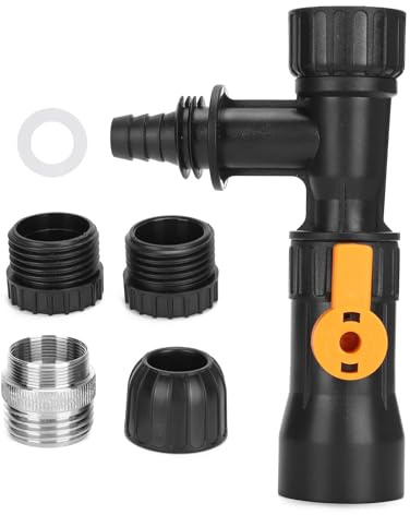 Ejoyous Aquarium Wasserwechsler Ersatzteile Wasserhahn Düsen Anschlüsse mit 2 Wasserhahn Adapter für Aquarien Wasserwechsel