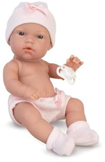 My Sweet Love - Elegance Baby Girl Natal, muñeca bebé recién Nacida de Cuerpo Duro, con gorrito Calcetines y pañal de Punto Rosa, Chupete de Accesorio, Mide 33 cm, Famosa, (MYW00000)