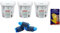 zbs24 Wasserkastenwürfel Sanit Reinigungswürfel für WC-Spülkasten - 3 Dosen a 10 Stück, Würfel je 50g, Bundle mit Latex Handschuhen