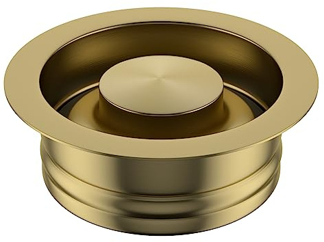 Lordear Gold Sink Flange for Garbage Disposal Set, Stainless Steel Strainer Flange Stopper Fit 3-1/2 Inch Standard Sink Drain Hole Sink Flange Replacement Accessories