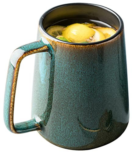 VUcica Instant Noodle Soup Bowl,Rice Container Bowl. Ceramic Coffe Mugs Chinese Style Vintage Tea Cup Milk Cup Water Drinking Mug for Beverages Espresso Latte Soup