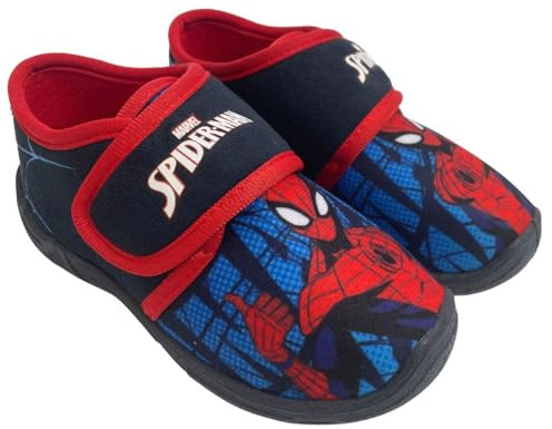 Leomil Spiderman Hausschuhe Kinder, Pantoffeln Jungen 32, Blau