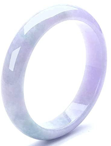 XAoSCd Lila Jade-Armreife Für Damen, Lavendel-Jadeit-Edelsteine, Veilchen-Schmuck Mit Zertifikat Und Geschenkbox (55)