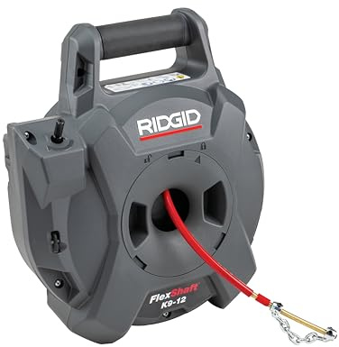 RIDGID FlexShaft K9-12 Machine de nettoyage de canalisations avec heurtoir de 40 mm et clé hexagonale de 3 mm 76188