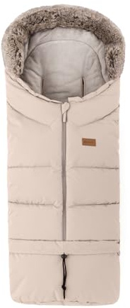 Petite&Mars Fußsack für Kinderwagen Fusak 4v1 Arctic * Winterfußsack für Kinderwagen, Buggy und Autositz * Warrm * Wasserdicht * Winddicht (Rose Petal)