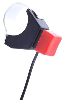 Pulsante Switch Universale per Mini Moto Quad Dirt Bike, Interruttore di Accensione Momentaneo con Spegnimento della Adatto per Manubri 22 Mm 49, Realizzato in Materiale