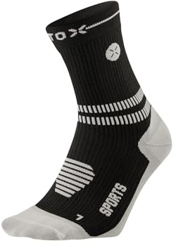 STOX Energy Socks, Chaussettes de sport pour femme, classe de compression 23-32 mmHg, semelle rembourrée, bas de compression, chaussettes de compression de sport, bas de soutien, bas de thrombose