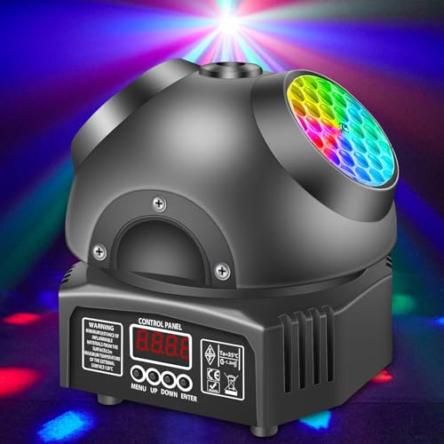 Luz discoteca, T115 luz para fiestas, con luz led RGB, proyector de DJ, control musical, luces DMX, para KTV, reuniones de familia, bodas, cumpleaños, Halloween