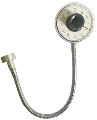 Goniometro per chiave dinamometrica – Misuratore di angolo di torsione preciso | Misuratore di torsione con braccio regolabile, calibro per forte magnetismo