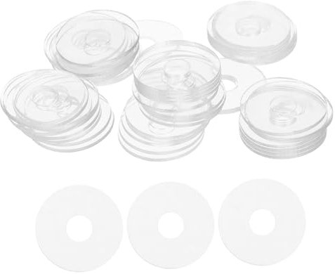 Alipis 50pezzi Rondelle in Vinile Trasparenti Guarnizioni Per Bulloni Rondelle Di Fissaggio Multiuso Guarnizioni Piatte Di Ricambio