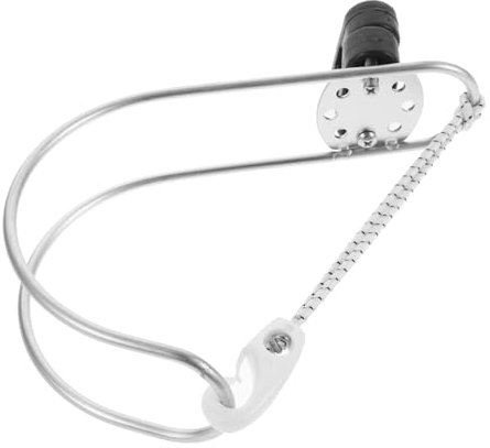 Sosoport Stainless Steel Lifebuoy Bracket for Boats Yachts Durable Horseshoe Holder Compact Design Easy Installation Reliable Lifebuoy Support for Safe Water Activities