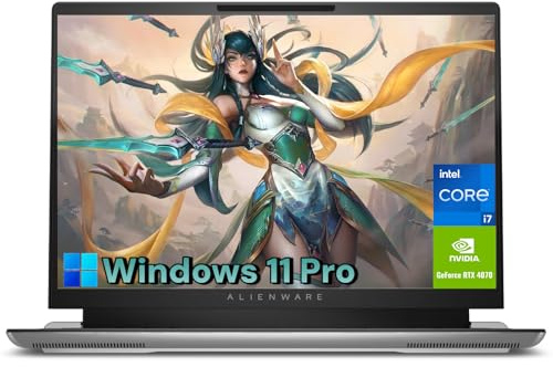Alienware X16 Gaming Laptop, 16 QHD+ 240Hz Display, Intel 14-Core i7-13700H(up to 5 GHz), NVIDIA RTX 4070, RGB Backlit Keyboard, Wi-Fi 6E, FHD RGB+IR Camera, Windows 11 Pro | 16GB LPDDR5, 1TB SSD