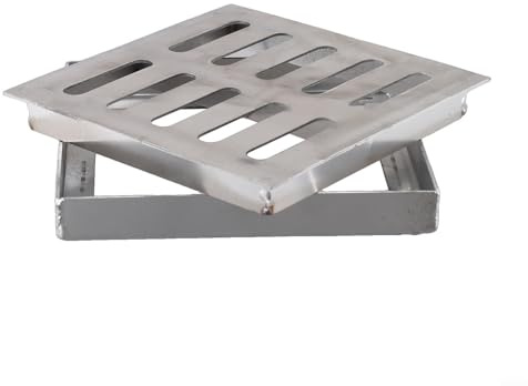 Jonikuper Outdoor Stainless Steel Drain Cover Channel Grate For Efficient Drainage Solutions(150 * 150 * 20 * 2mm)