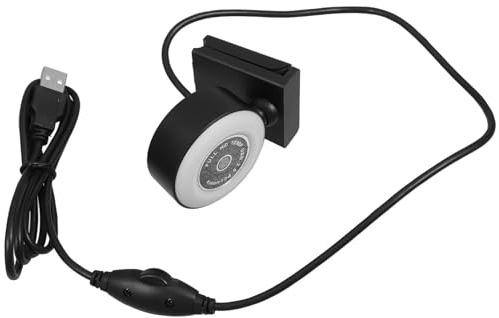 DOITOOL Webcam USB 1080p Éclairage D'appoint Intégrée, Microphone de Bruit, Plug and Play, Corps en Abs Noir pour Appels Vidéo Nets et Streaming Professionnel