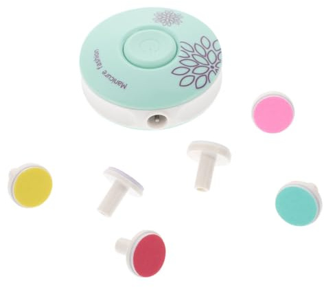 HEALSOPTHY Elektrischer Nageltrimmer für Kinder und Erwachsene Sanfte Nagelfeile mit 6 Schleifköpfen Frei Kompakt und Leicht Maniküre Pediküre Satz für Babynägel und Fingernägel