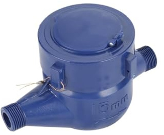 Durchflussmesser, Wasserdurchflussmesser, Wasserzähler 15 mm 1/2 Zoll Kaltwasserzähler mit Armaturen for den Garten- und Heimgebrauch
