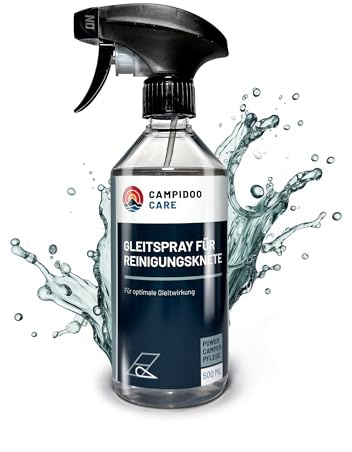 CAMPIDOO Gleitspray für Reinigungsknete - Gleiten statt Kratzen - Rückstandsfreier, sauberer Lack