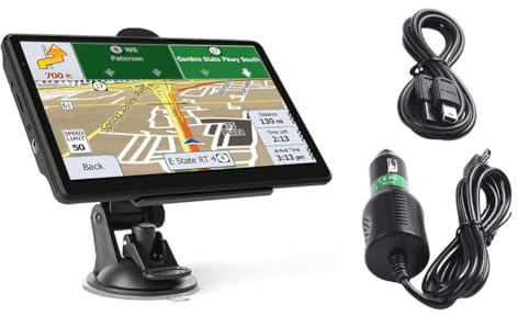 EaseSunny Navegador GPS para coche, navegación por satélite de 7 pulgadas, sistema de navegación para camión, 8 GB ROM, transmisor FM, mapas IGO, para coche, camión, motocicleta