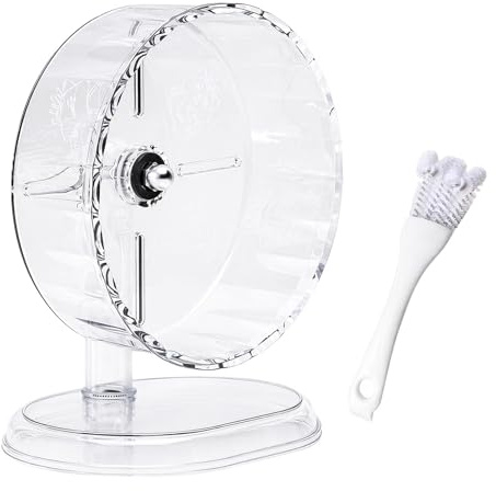 2PCS Hamster Wheel, Silent Running Exercise Wheel | Plastic, Small Animal Cage Accessory, for Syrian Dwarf Gerbils Mice
