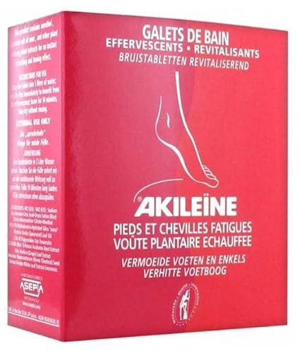 Akileine Galets de Bain 6 x 20 g pour Peau Normale, Peau Sensible, Peau Sèche